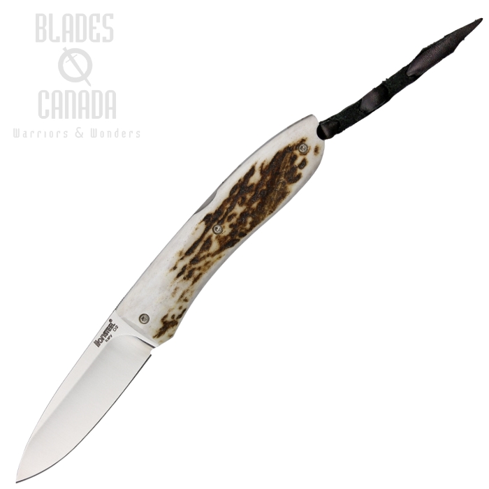 Lion Steel Opera Folding Knife, D2 Steel, Stag Handle, 8800 CE